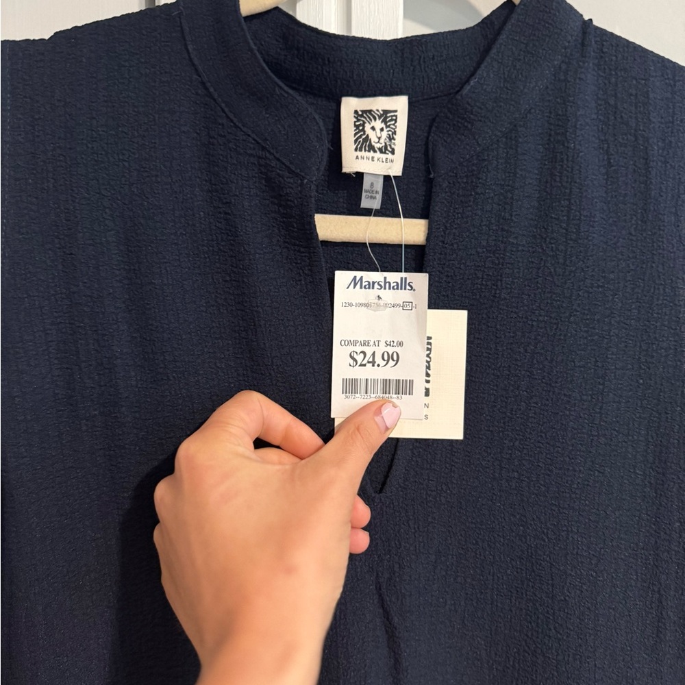 Marshalls Navy Dress - Picture 2 of 2